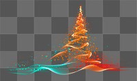 PNG Christmas tree light christmas black background christmas tree. AI generated Image by rawpixel.