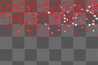 PNG Bokeh hearts effect backgrounds petal red