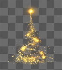 PNG Magic Christmas tree christmas lighting night. AI generated Image by rawpixel.