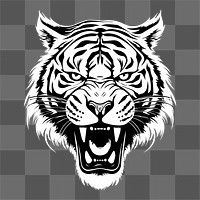 PNG Tiger animal mammal white. AI generated Image by rawpixel.