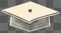 PNG Graduation cap graduation publication book. AI generated Image by rawpixel.