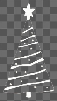 PNG Christmas tree white illuminated celebration. AI generated Image by rawpixel.