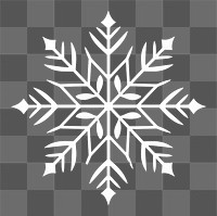 PNG Snowflake pattern white black monochrome. AI generated Image by rawpixel.
