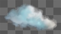 PNG Small pastel blue cloud fog nature sky black background. 