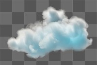 PNG Small pastel blue cloud fog sky nature black background. 