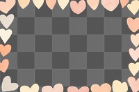 PNG  Big hearts backgrounds abstract textured. AI generated Image by rawpixel.