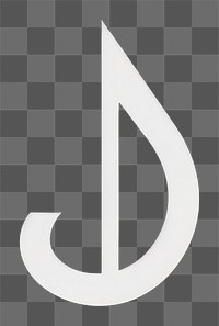 PNG Music note number black text. AI generated Image by rawpixel.