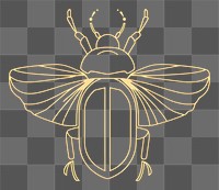 PNG Beetle animal insect logo. AI generated Image by rawpixel.