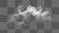 PNG Grey smoke floating backgrounds monochrome darkness. AI generated Image by rawpixel.