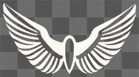 PNG Wings symbol wing logo. AI generated Image by rawpixel.