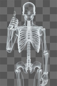 PNG Person doing thumbs up x-ray radiography monochrome. AI generated Image by rawpixel.