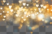PNG Heart pattern bokeh effect background light backgrounds outdoors