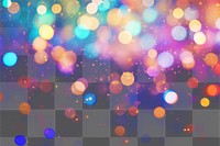 PNG Neon light pattern bokeh effect background backgrounds abstract glitter