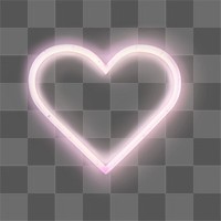 PNG Pastel neon heart backgrounds light illuminated