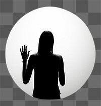 PNG Silhouette photography circle adult. AI generated Image by rawpixel.