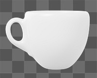 Espresso cup png sticker, transparent background