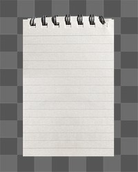 Notepaper png sticker, transparent background