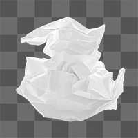 Paper trash png sticker, transparent background