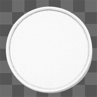 Ice-cream container lid  png sticker, transparent background