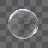 Png soap bubble, isolated object, transparent background