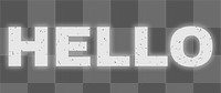Abstract png word HELLO png typography