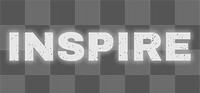 Abstract png word INSPIRE png typography