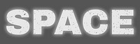 Abstract SPACE png typography word