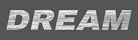 Dream png text bold font typography