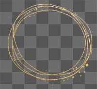 Png round frame gold effect clipart