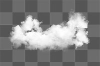 PNG white cumulus cloud sticker