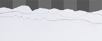 Ripped paper border png on handmade transparent background