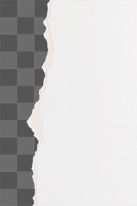 Ripped paper border png on diy transparent background