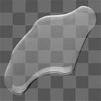 Water png, abstract liquid shape sticker