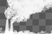 Pollution png background, industrial smoke from the factory&rsquo;s chimneys