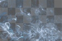 Blue png smoke background, textured wallpaper in high resolution