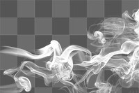 White smoke png background, transparent design 