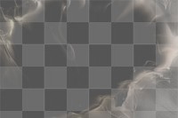 Frame png smoke textured background, black abstract design