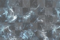 Blue png smoke background, textured wallpaper in high resolution