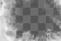 Frame png abstract smoke background, white texture design