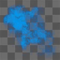 Blue smoke png background, transparent design 