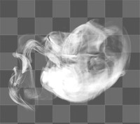 White smoke png background, transparent design 