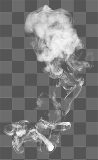 White smoke png textured effect, abstract design