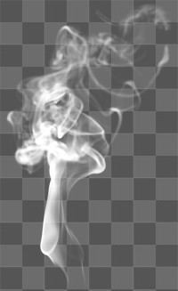 Smoke png textured element, in white realistic design
