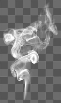 Smoke png textured element, in white realistic design