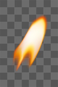 Lighter flame png sticker, realistic burning fire image