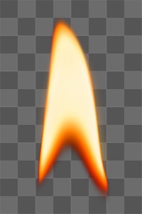 Lighter flame png sticker, realistic burning fire image