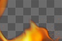 Flame png border background, burning fire, animated graphic