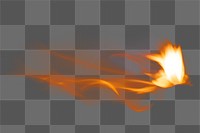 Flame png sticker, transparent torch fire image