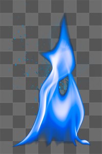 Aesthetic flame png sticker, realistic burning fire transparent image