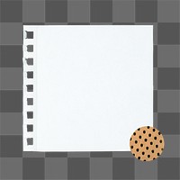 Reminder note png sticker, cute stationery design, transparent background